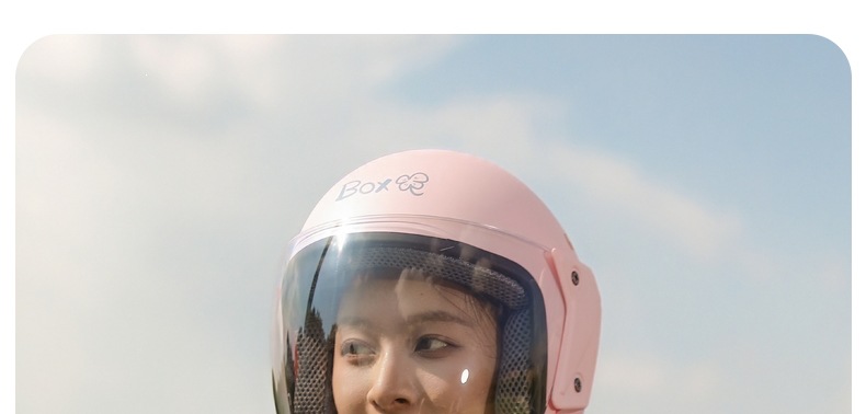 3C certified electric motorcycle helmet for men and women, cute and warm, suitable for autumn and winter, half-face safety helmet, all-season adult cartoon helmet
