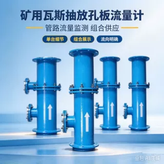 对夹式孔板流量计 国华智能测量精度好 可调式矿用孔板流量计