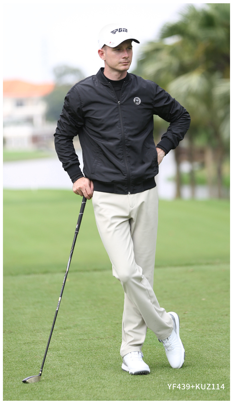 Quần golf nam PGM dài không thấm nước co giãn thắt lưng — KUZ114-màu trắng, KUZ114-Đen, KUZ114-màu xanh hải quân, KUZ114-màu xám chi tiết 13