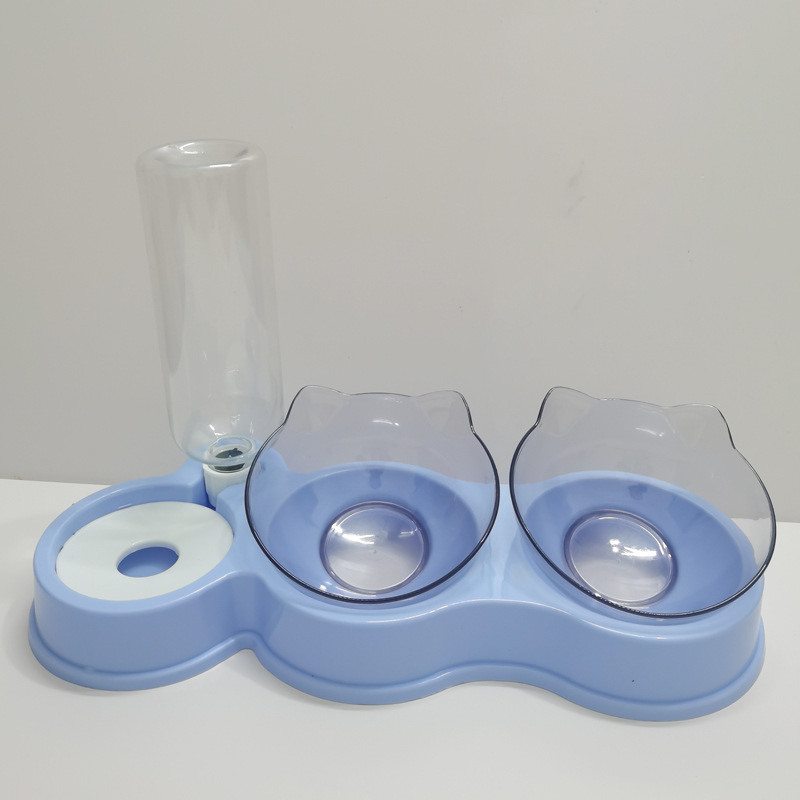 Comedero automático para mascotas, suministros para mascotas, cuenco para mascotas, cuenco de agua, cuenco para arroz, cuenco antigolpes sobre arroz, cuenco para comida para gatos, cuenco para gatos, doble uso