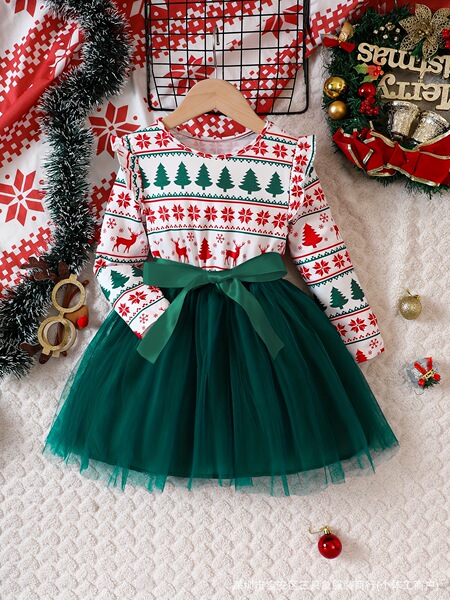 Autumn and winter girls' dresses