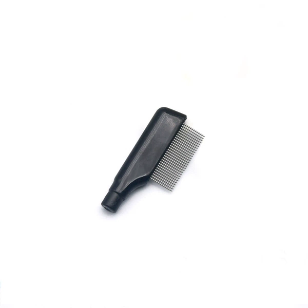 Single-sided eyebrow comb + stainless steel comb tooth single comb head (semi-finished product)