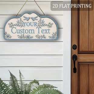 Cross-Border New Garden Wooden Sign Outdoor Arch Balcony Welcome Sign Wall Decoration European Style Door Sign