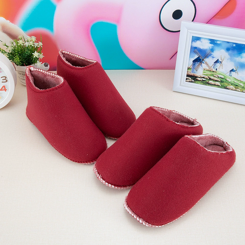 Прошитая губка, оптовая продажа, шерстяные тапочки ручной работы, хлопчатобумажная обувь, сшитая верхняя фланелевая Губка для обуви