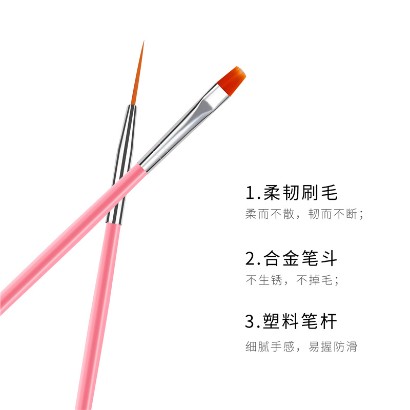 Transfronterizo Venta caliente herramientas de uñas traje 15 color pintura bolígrafos 5 pivote taladro bolígrafos 24 láser hueco pegatinas traje