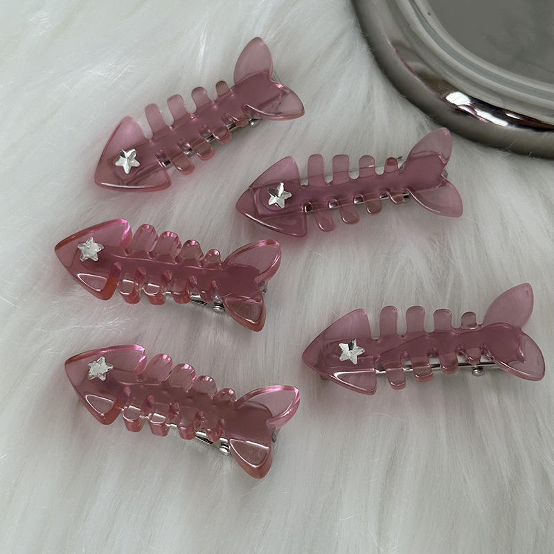 Y2k Cute Star Fish Plastic Resin Hair Clip display picture 3