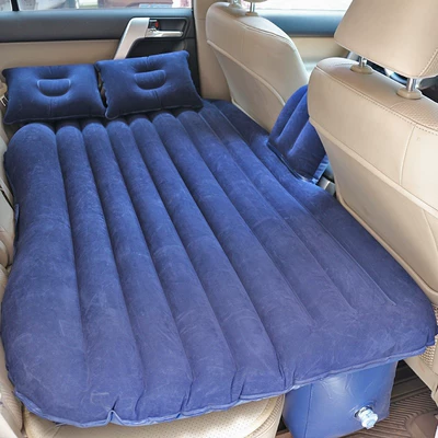 Cushion 135*80cm, Vehicle-mounted inflatable bed - navy-blue-flocked-one-piece-with-stalls