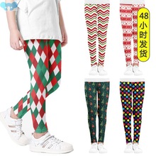 Girls' Outer Wear Bottom Pants High Elastic Skinny Holiday C