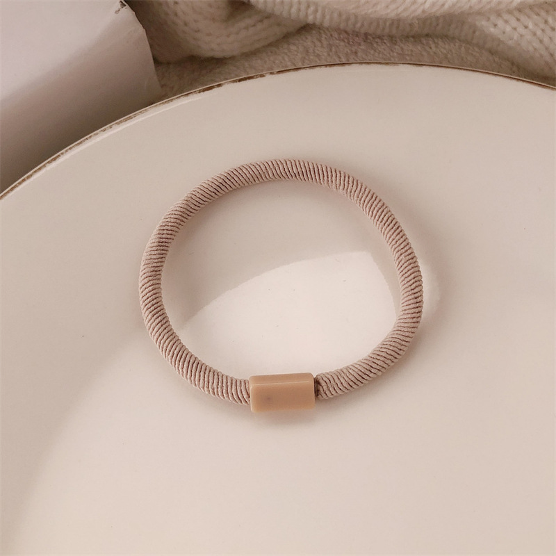 Simple sin marcas de cabello simple cabello corda de cabello corda de cabello anillo de cabello de cola de caballo elástico no lesiones de cabello tocado