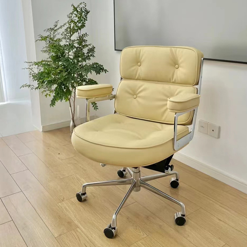 Fashionable modern simple anti-cat claw leather cloth computer chair Internet celebrity live seat home desk comfortable long-sitting swivel chair Fashionable modern simple anti-cat claw leather cloth computer chair Internet celebrity live seat home desk comfortable long-sitting swivel chair