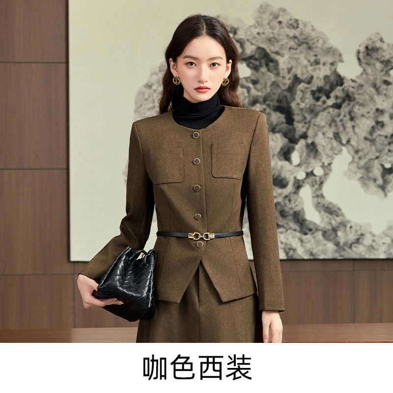 美拉德西装套装女2025新款高级感名媛气质小香风通勤穿搭时尚套裙|undefined