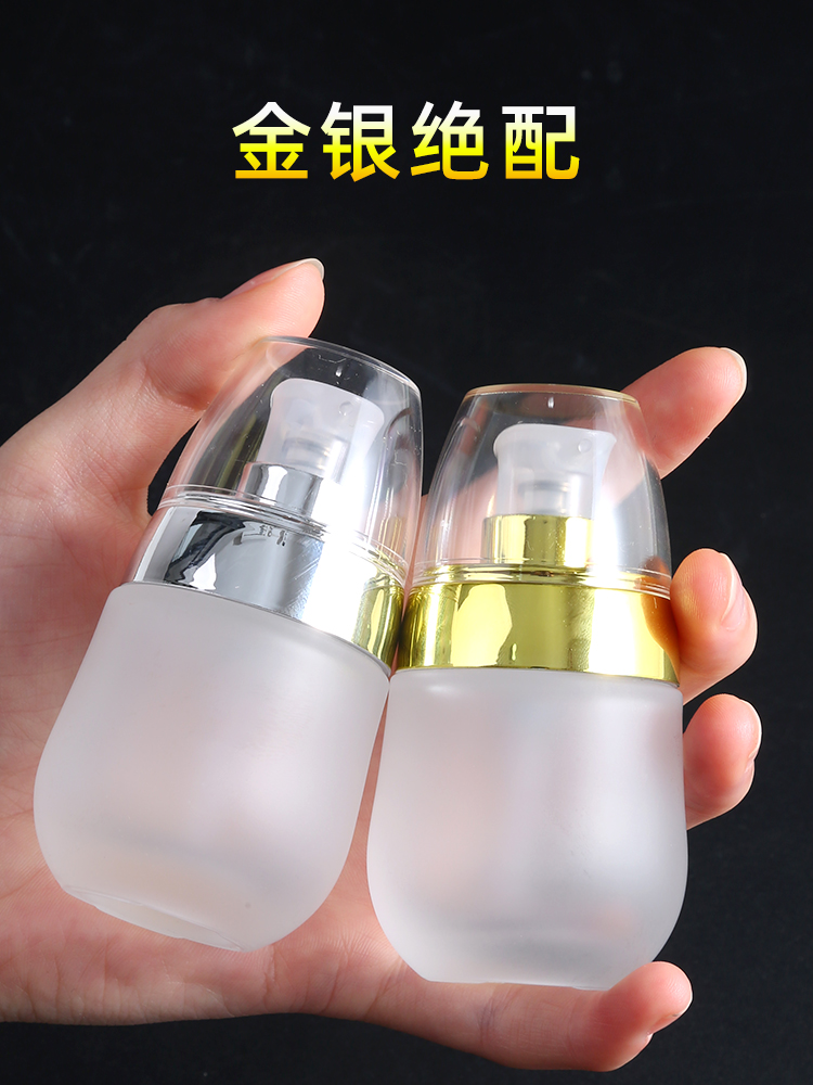 Viaje botella de cosméticos prensado base líquido portátil desmaquillaje líquido pequeño botella vacía loción botella de pulverización set