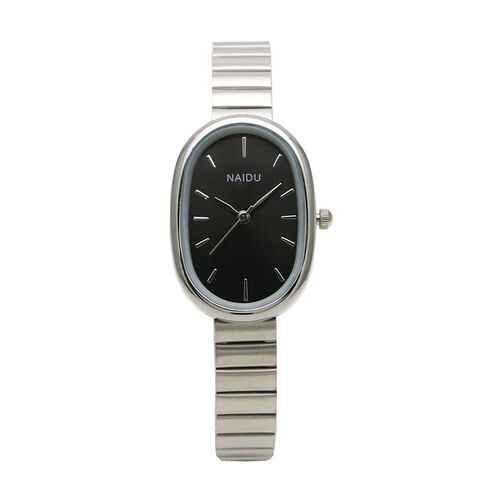 Oval small plate bamboo strap girls watch student mesh strap watch boy watch forest style quartz watch small fresh