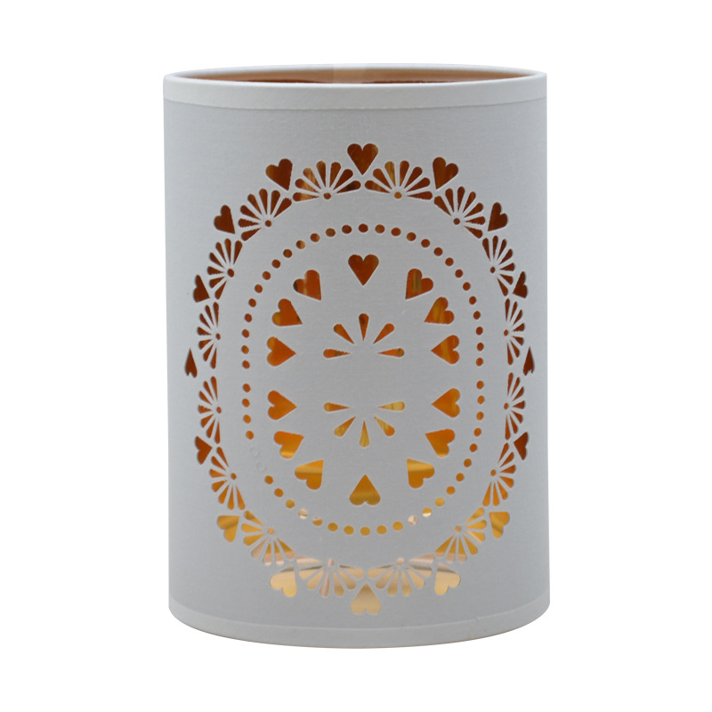 [Xianfan] nueva lámpara de mesa redonda lámpara de pared sombra retro hueco grande flor romana dormitorio sala de estar Decoración