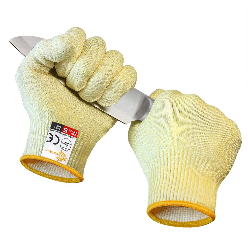 工具五金店机械HPPE5级防切割家用厨房花园防划个人防护工作手套