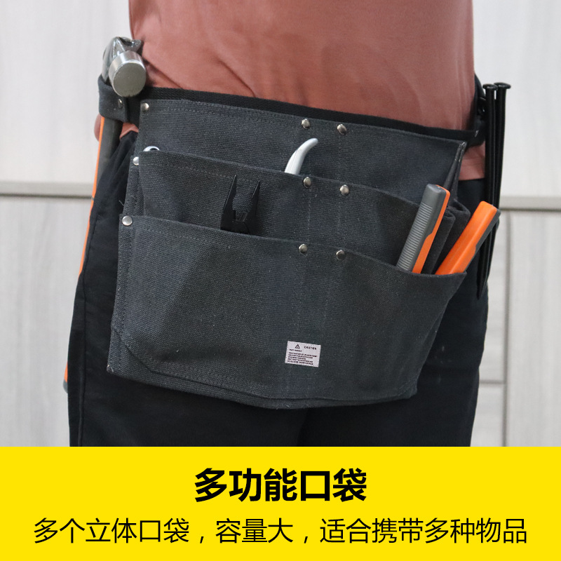 Moderno simple delantal de lona gruesa talla hecha a mano bolsa de herramientas multifuncional pintura artesano ropa de trabajo delantal al por mayor
