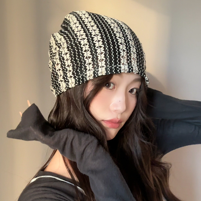 2024 nuevo sombrero de pila vacía de mano para niños y mujeres, sombrero delgado transpirable, sombrero frío, sombrero de estilo literario y versátil, sombrero de cabeza