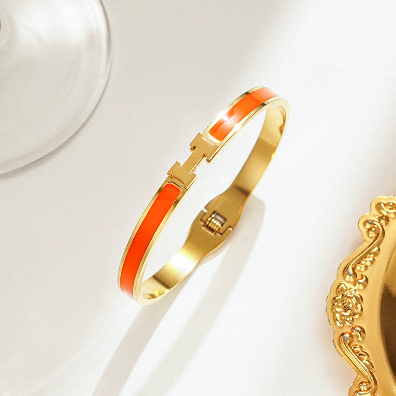 Gold orange bracelet