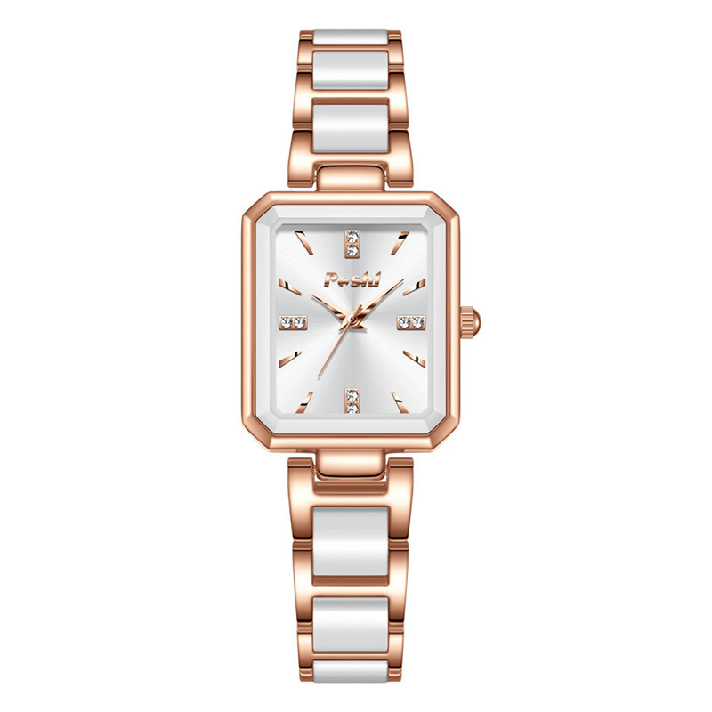 POSHI nuevo reloj para mujer reloj cuadrado para estudiante moda casual diamante impermeable reloj de cuarzo para mujer