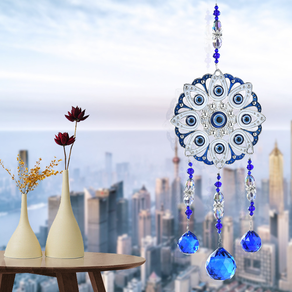 Retro Pastoral Devil's Eye Owl Artificial Crystal Pendant Artificial Decorations display picture 1