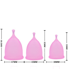 Menstrual cup silicone menstrual cup replaces sanitary napkin leak-proof aunt cup female moon cup silicone can swim
