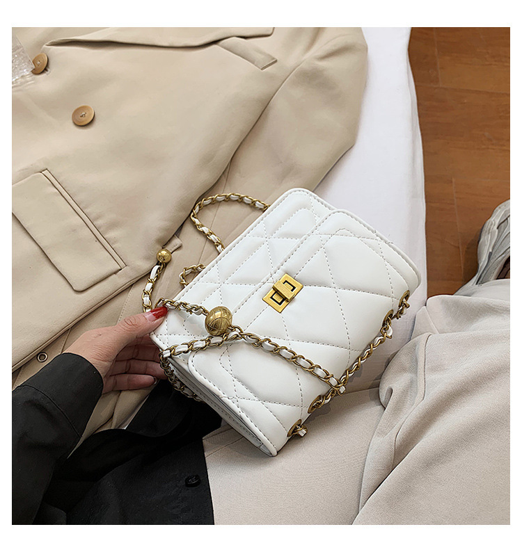 High quality, bags this year, 2024 new trendy and trendy, niche design, ins chain black crossbody bag for women_voghion.com