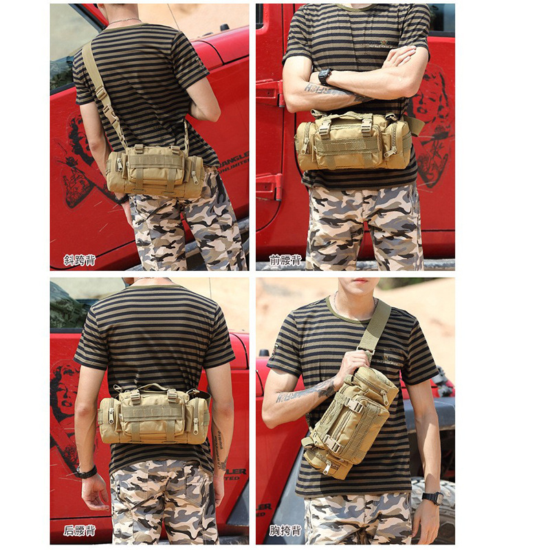 군사 팬 야외 위장 전술 허리 가방 멀티 사용 카메라 가방 슬렁 남성 가방 사이클링 가방 제조 업체 도매