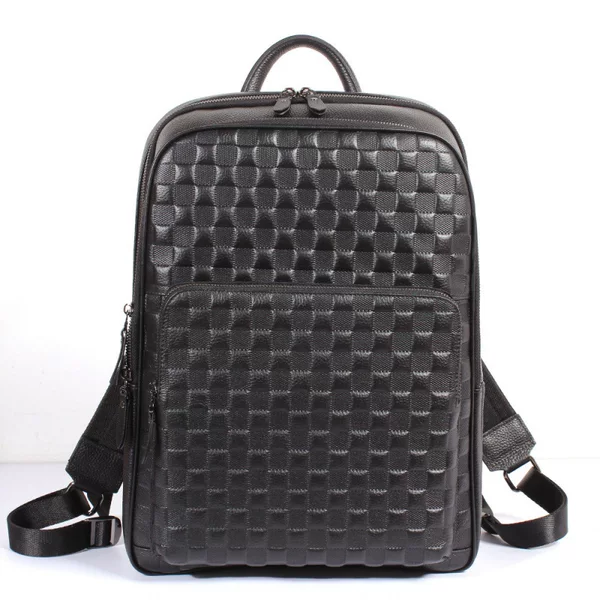Genuine leather backpack for men, high-end first-layer cowhide, stylish computer backpack, large capacity, trendy backpack for business trips
