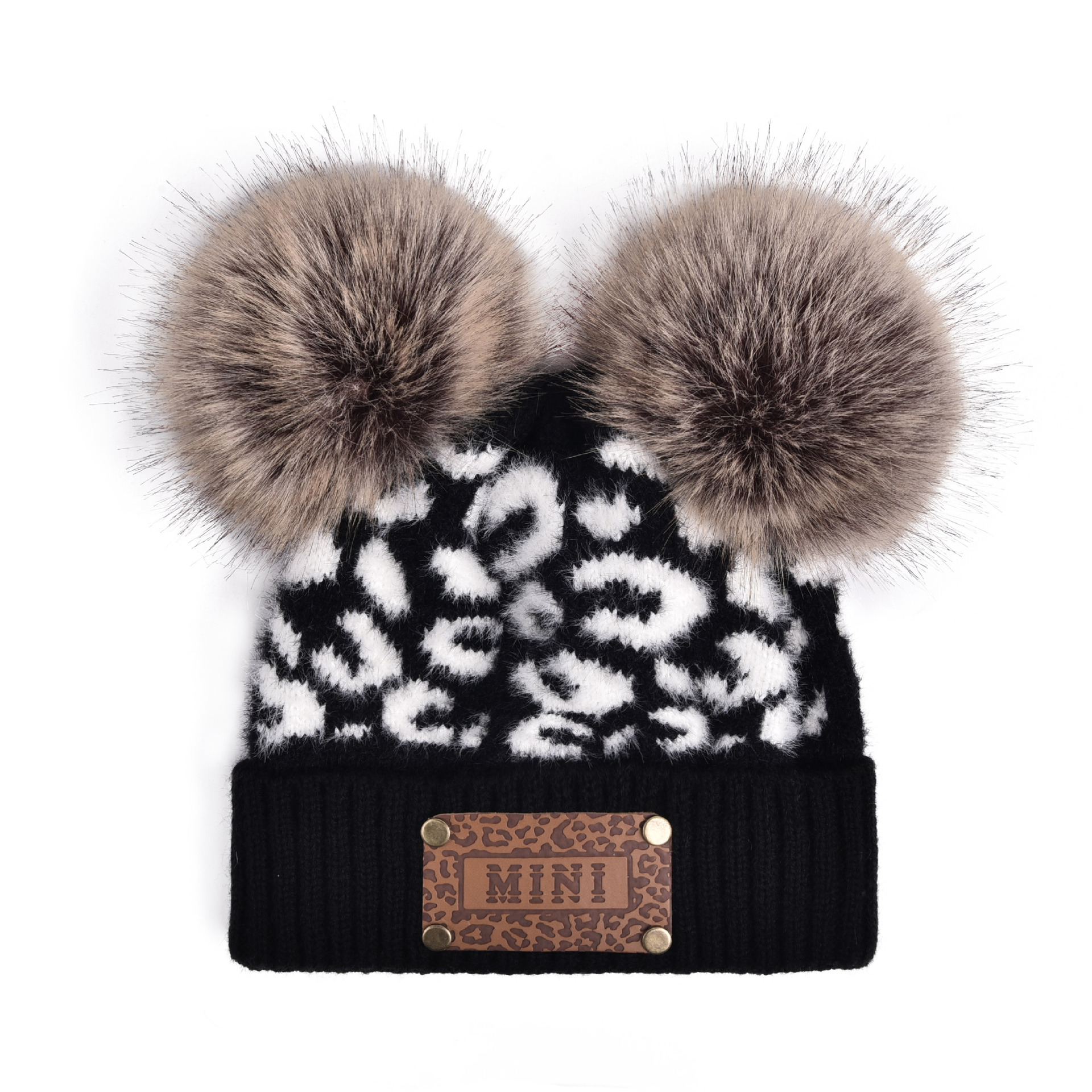 블랙 레오파드 프린트 MINI