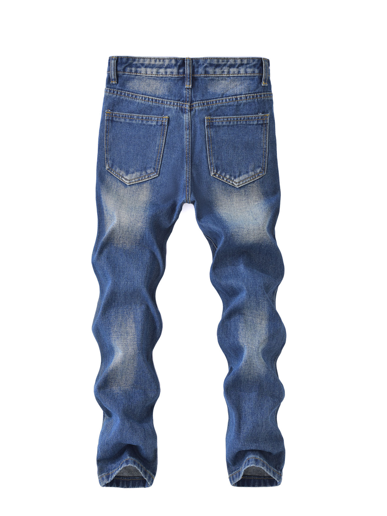 Rippade jeans för pojkar vardagsbyxor barnmode_voghion.com