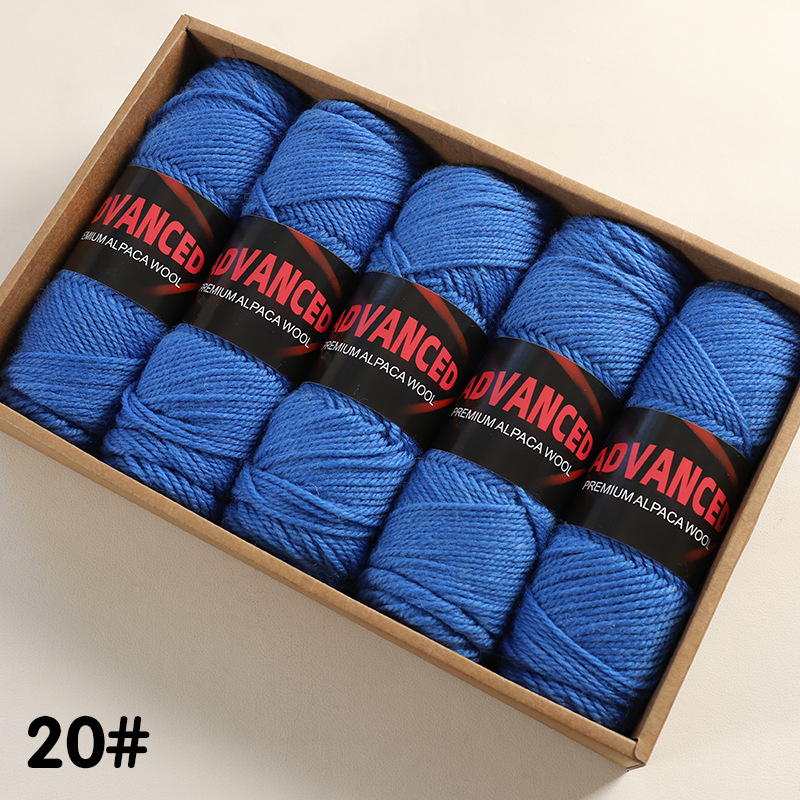 Ovillo de Lana de Alpaca Térmico para Tejido a Mano y DIY