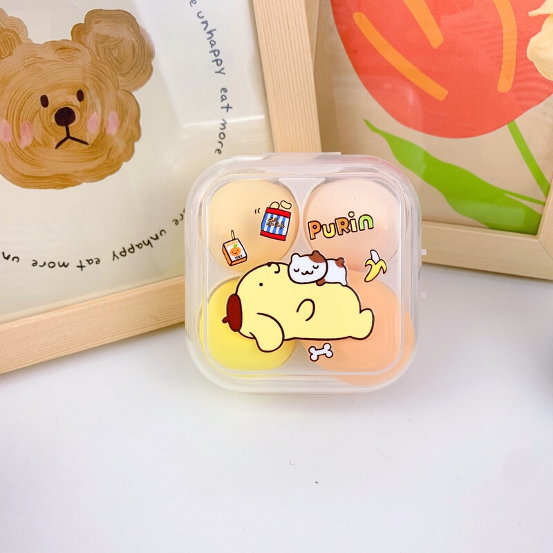 少女心クロミプリン美化粧卵ケース4個入りアニメスポンジエアマット乾湿両用粉を食べない|undefined
