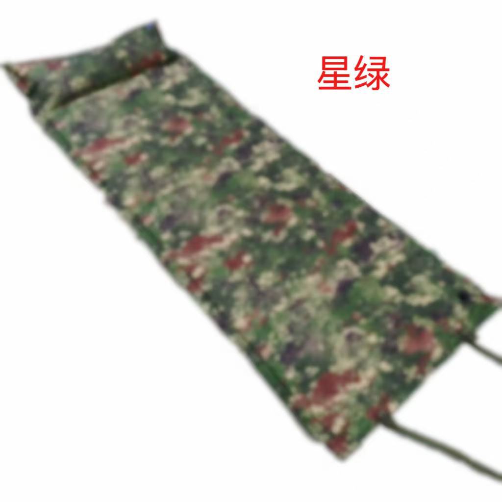 Camouflage Automatic Inflatable Mat for Outdoor Camping with Pillow, Moisture-Proof Mat, Portable Tactical Sleeping Mat