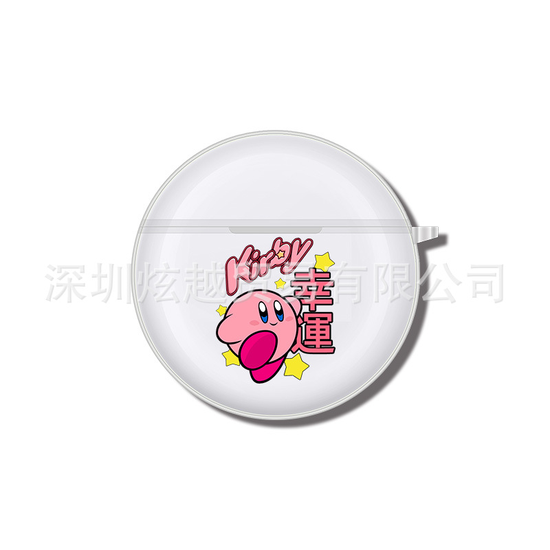 Adecuado para Lenovo HT38 funda protectora auricular Bluetooth caso PRO6 transparente suave caso airposs6 patrón de impresión en color