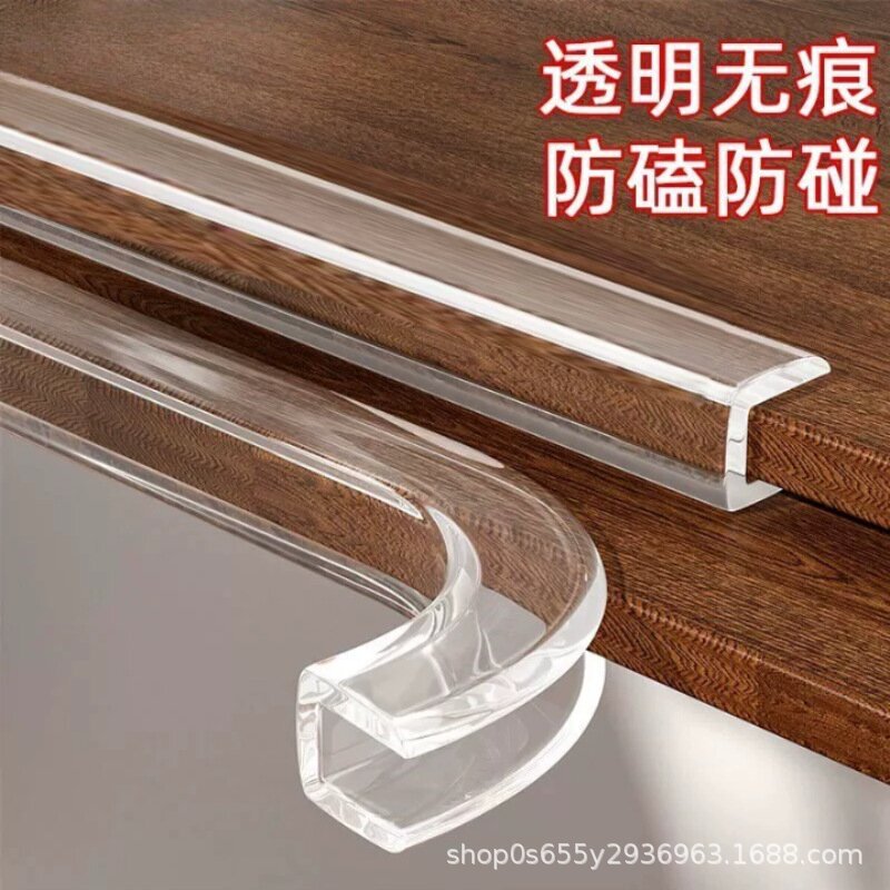 Transparent U-Shaped Sealing Strip, Glass Protection Edge Strip, Wooden Table Anti-Collision Strip, Edge Anti-Cut U-Shaped Edge Strip Transparent U-Shaped Sealing Strip, Glass Protection Edge Strip, Wooden Table Anti-Collision Strip, Edge Anti-Cut U-Shaped Edge Strip