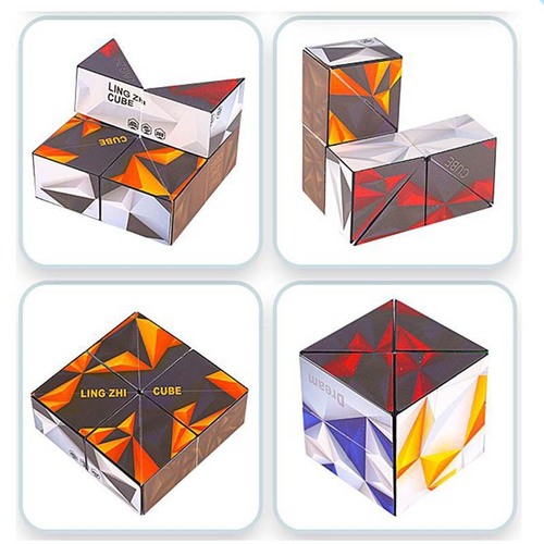 Infinite Reversible 3D Geometric Puzzle Toy for Kids, Stress Relief, Magic Cube, Bulk Manufacturer Wholesale