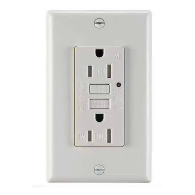 Американская защита от утечки GFCI гнездо защиты от замыкания на землю со светодиодной подсветкой