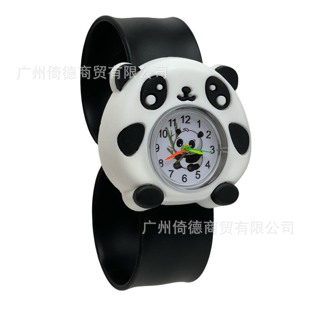 2024 suministro de niños reloj de dibujos animados animal snap ring estudiante kindergarten Panda electrónico en stock Comercio exterior Venta caliente