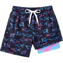 A 66431 Men's Double Layer Swim Shorts ˫��Ӿ�� �羳ŷ��