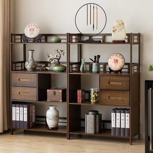 Tea Rack Storage Rack Duobao Pavilion Bogu Rack Multi-Layer Wall-To-Ceiling Tea Cabinet Tea Room Tea Table Pingrun