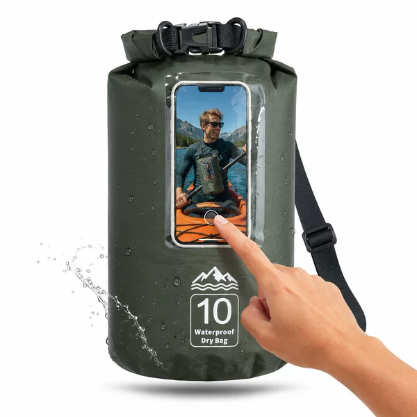 10L Waterproof Kayak Bag for Swimming, Cycling, Hiking, and Outdoor Water Activities