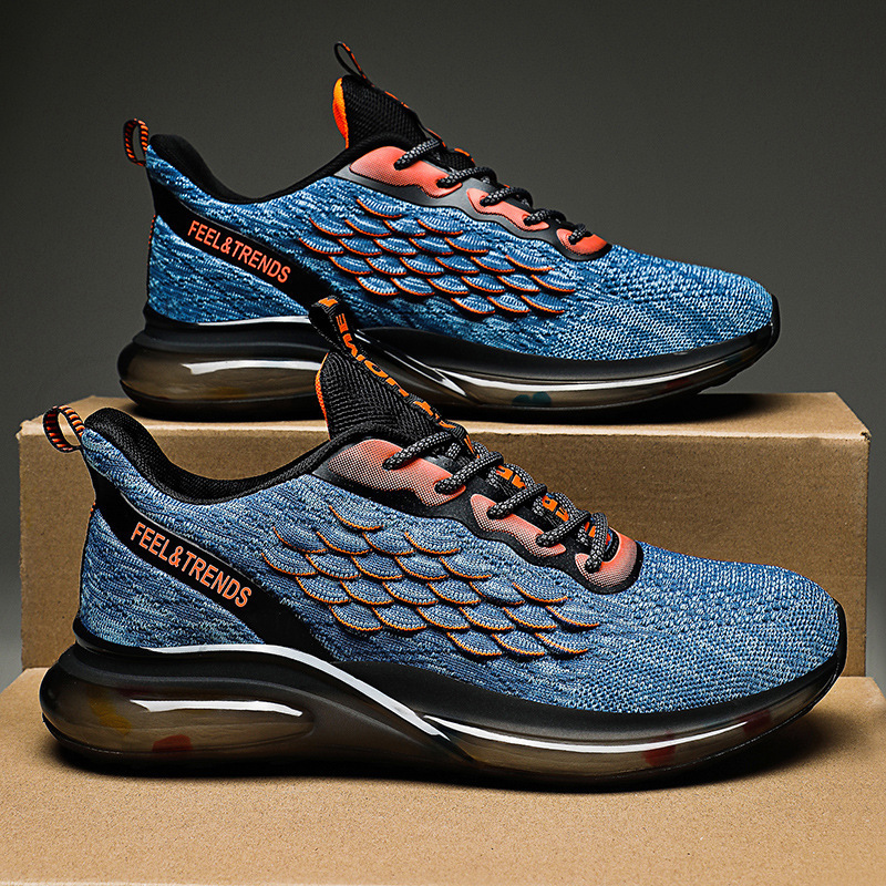 2023 cross-border new men's fashion shoes blade sole running shoes casual shoes youth fish scale Sports Running Shoes Cheap generation 2023 cross-border new men's fashion shoes blade sole running shoes casual shoes youth fish scale Sports Running Shoes Cheap generation