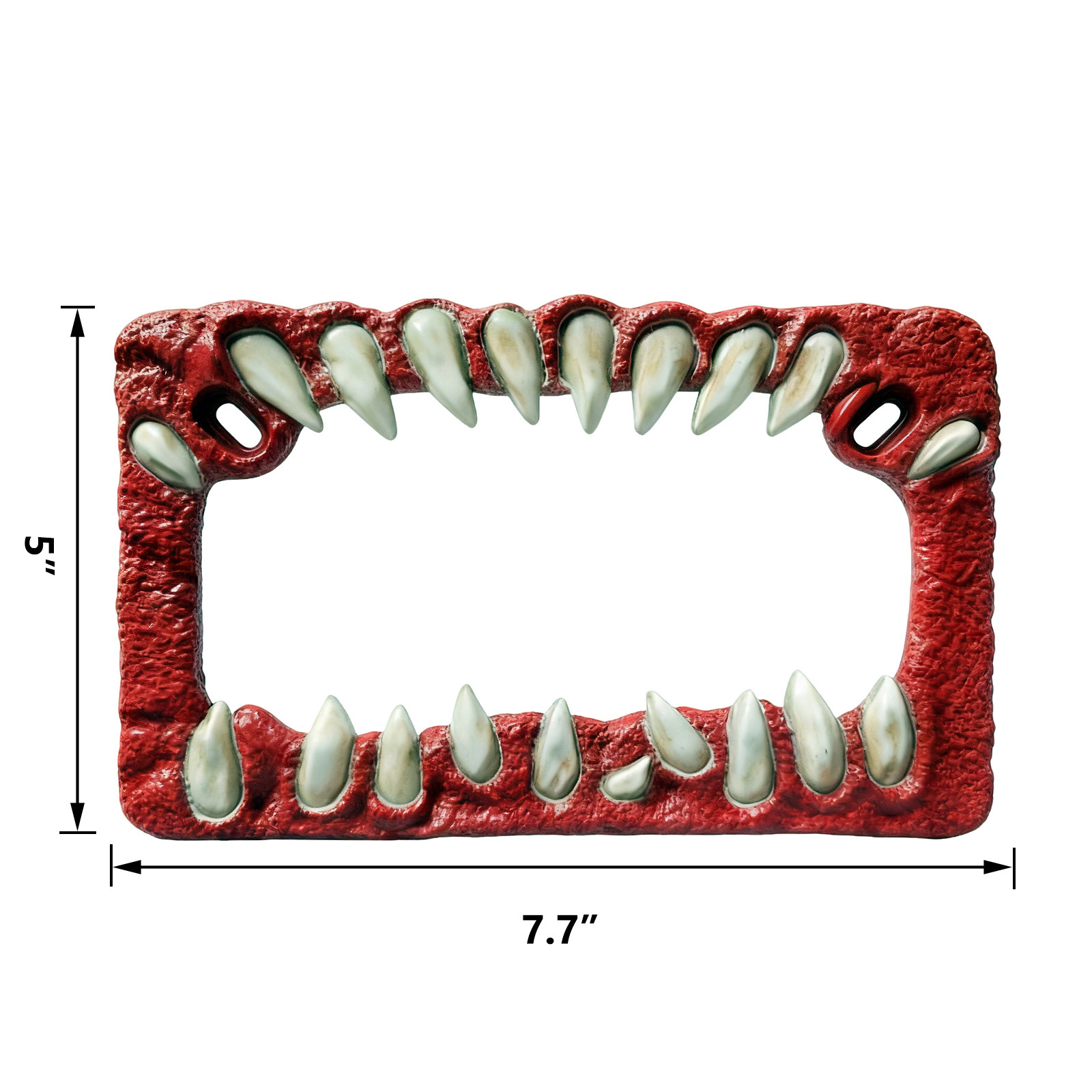 In-Stock Cross-Border Us Standard Creature Teeth License Plate Frame for Motorcycles