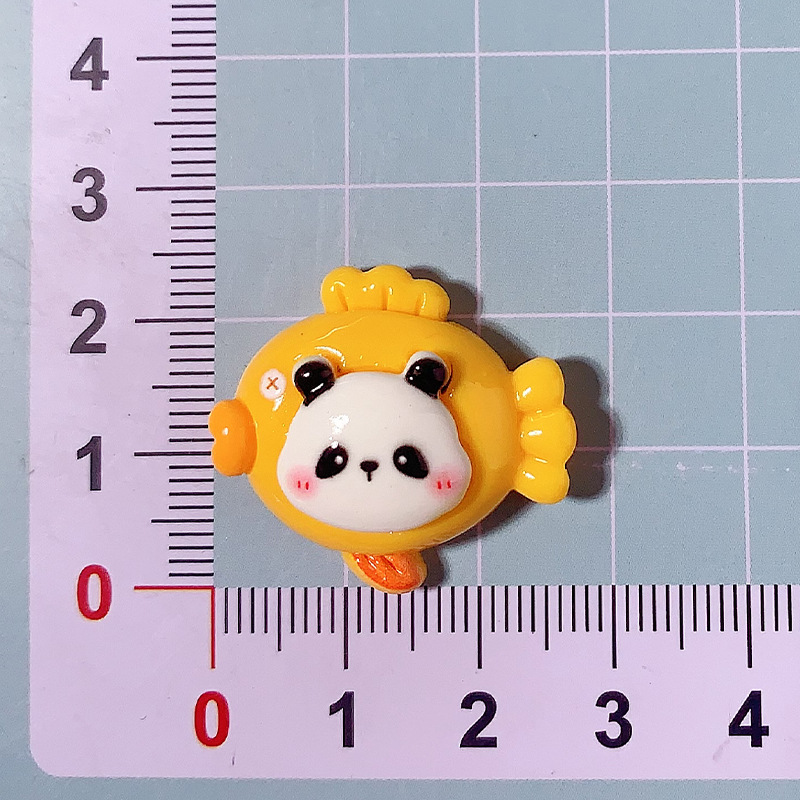 Nuevas frutas de dibujos animados panda oriental diy accesorios de resina pegamento crema adornamiento para el cabello de la caja del teléfono móvil botones de zapatos materiales hechos a mano, etc