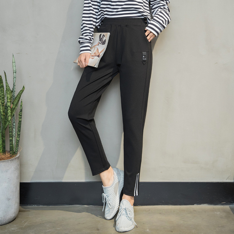 Yoga Pants Women's Thin Leg Pants New Black Leggings Women's Outer Wear Spring and Autumn Magic Pants Running Casual Pants