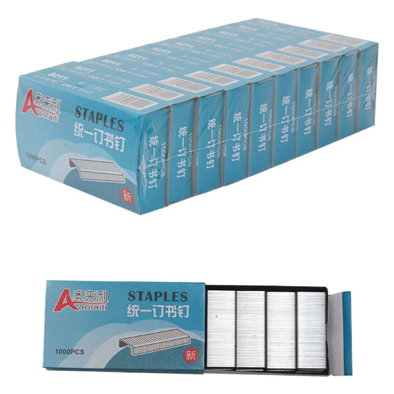 Olaili 8211 обычный степлер № 12 унифицированный степлер 1000 канцелярских принадлежностей в штучной упаковке