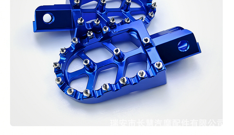 Cross-Border Motorcycle Footrests with Spikes, Non-Slip, Wear-Resistant, Durable Electric Motorcycle Pedals, Cnc Aluminum Alloy Modification Parts