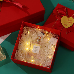 新年禮品盒春節喜慶大號禮物盒紅色天地蓋包裝盒口紅化妝品硬紙盒