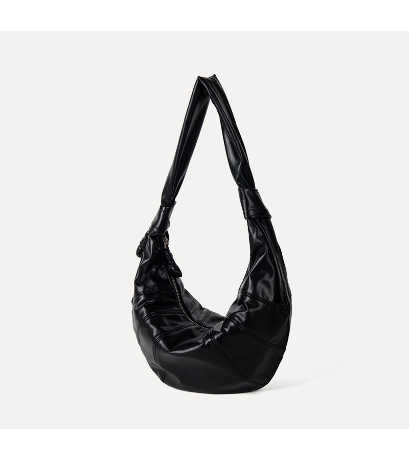 Women's Soft Leather Pleated Shoulder Bag For Versatile Commuting_voghion.com