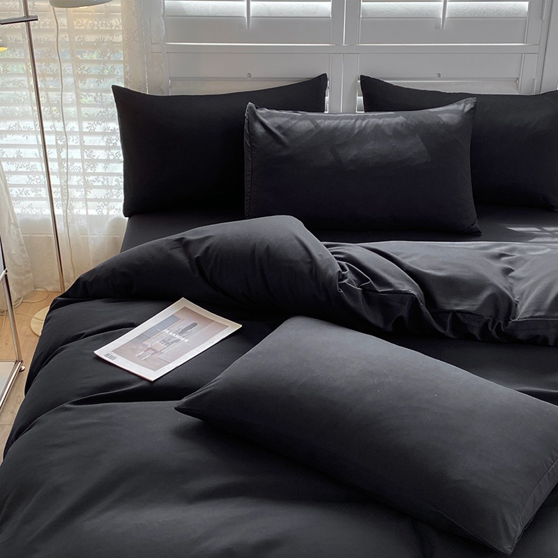 긴 밤 블랙-단색